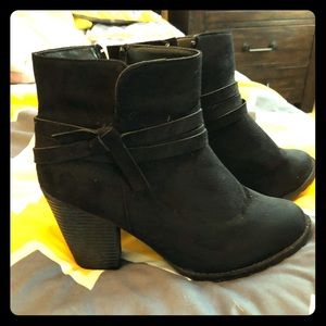 Rue 21 black booties!